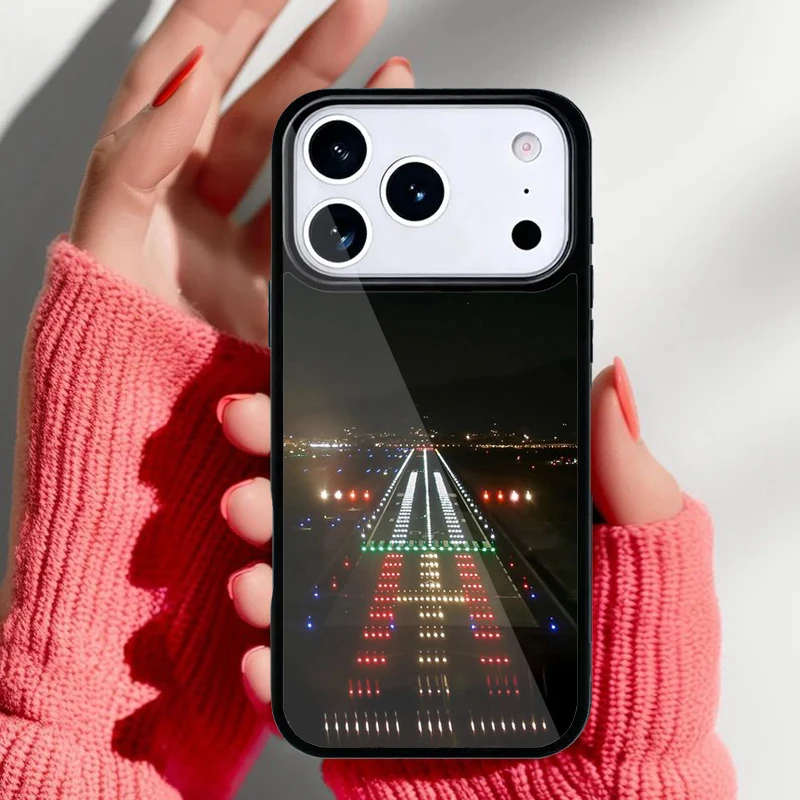 Funda Krajews avión aeropuerto para iPhone vista lateral