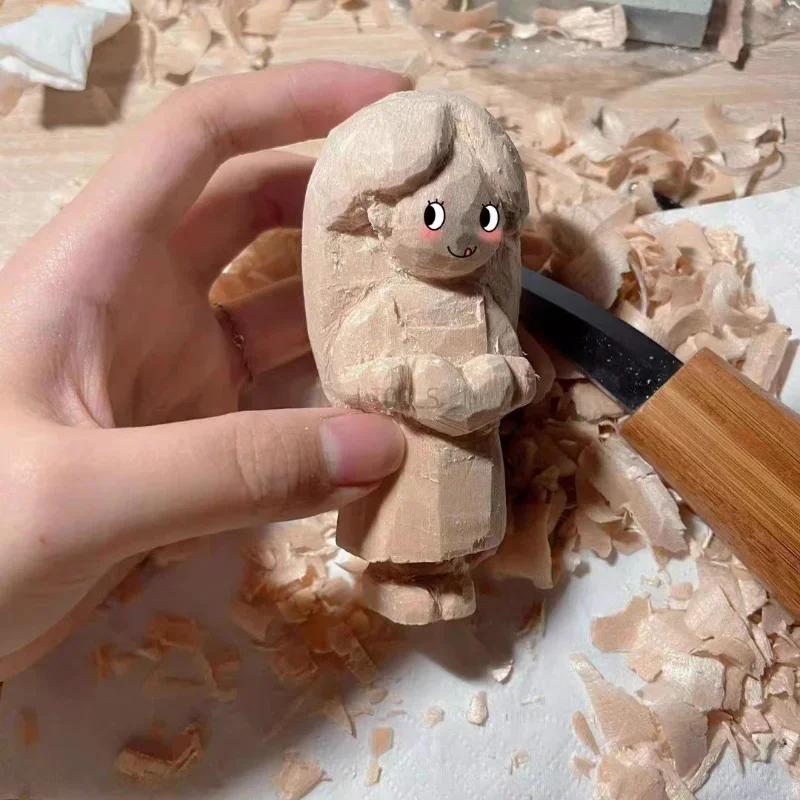 Cuchillos de tallado para madera acero cromo-vanadio con mango - imagen 4