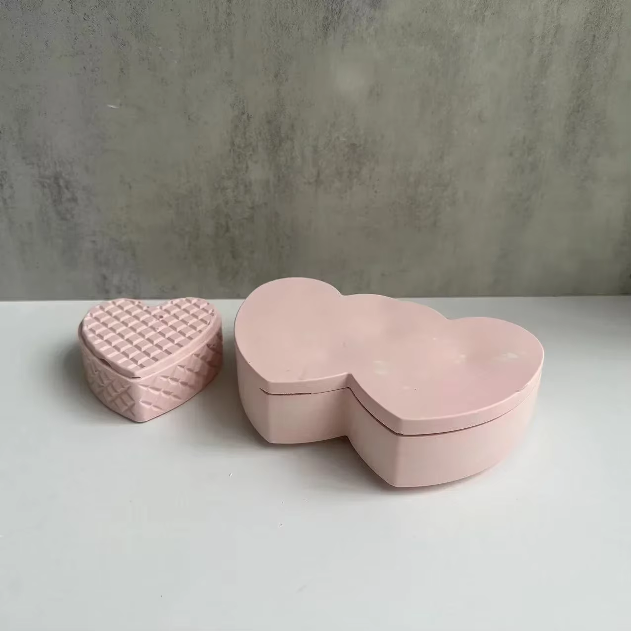 Molde silicona 3D corazón para yeso resina epoxi joyería y velas - imagen 2