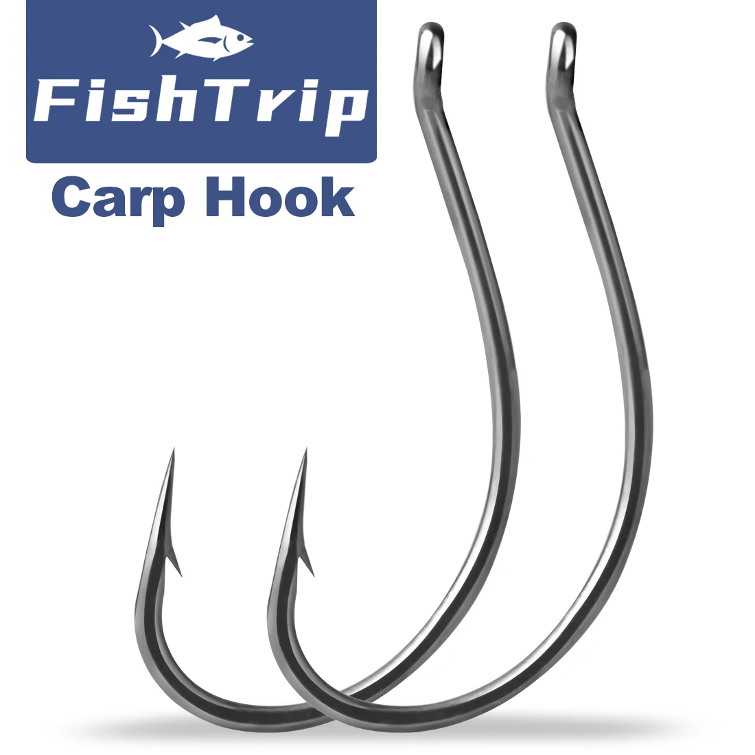 Anzuelos planos forjados FishTrip para pesca de carpa