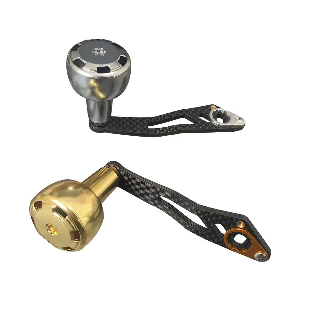 Manivela Carbono para Carrete Daiwa – Perilla Metálica Casting - imagen 4