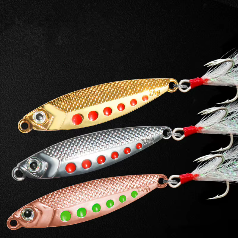 Cebo blanco de zinc 7.5g para jigbait de largo alcance