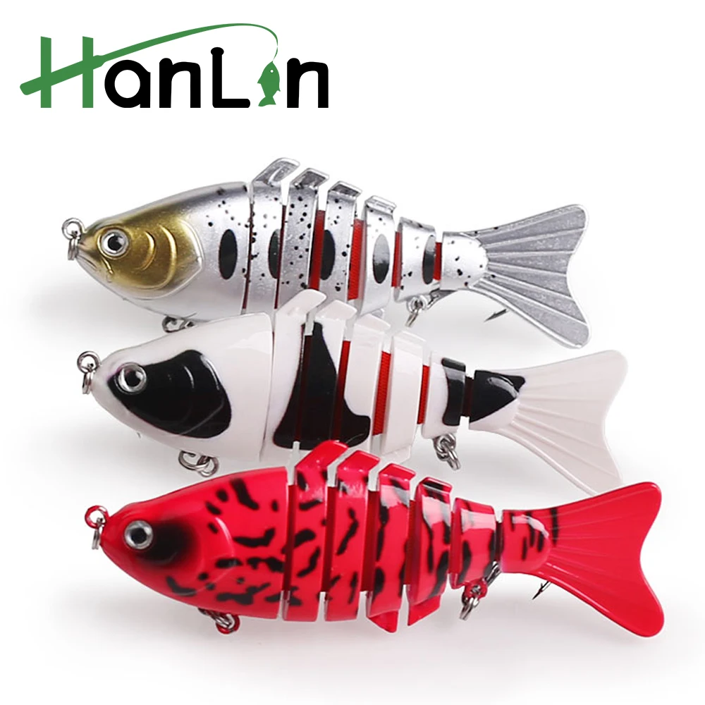 Señuelo swimbait Hanlin multiarticulado hundimiento lento para lubina - imagen 2
