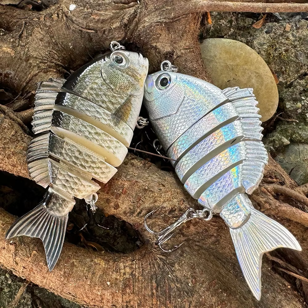 Swimbait GOBAIT 8cm – Señuelo multiarticular de hundimiento lento con triples - imagen 2