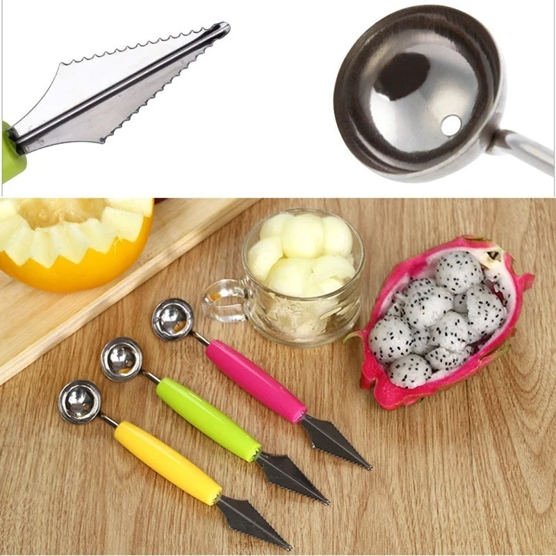 Utensilios tallado fruta verdura Scoop Ballers Cutter Chop Gadgets - imagen 3