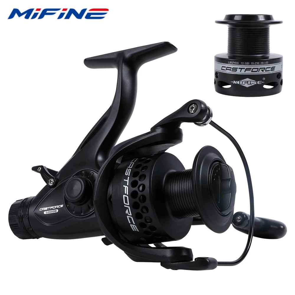 Carrete giratorio MIFINE-CASTFORCE con doble freno para carpa - imagen 3