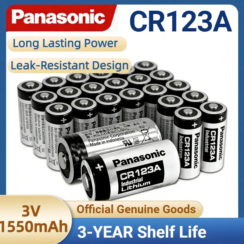 Pack de baterías Panasonic CR123A 3V de litio originales
