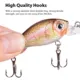 Hanlin Mini crankbait flotante duro para lubina, señuelo minnow - imagen 3