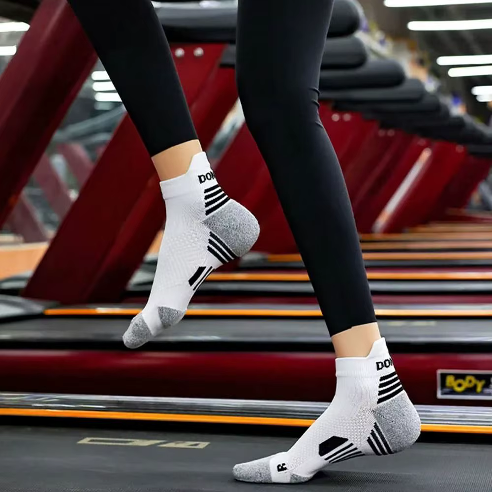 Calcetines de carrera maratón unisex acolchados tubo corto deporte - imagen 3