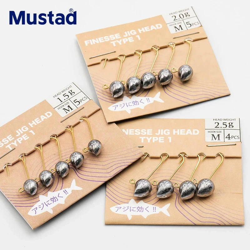 Mustad Finesse Jig Head – Anzuelo plomado para vinilo - imagen 4