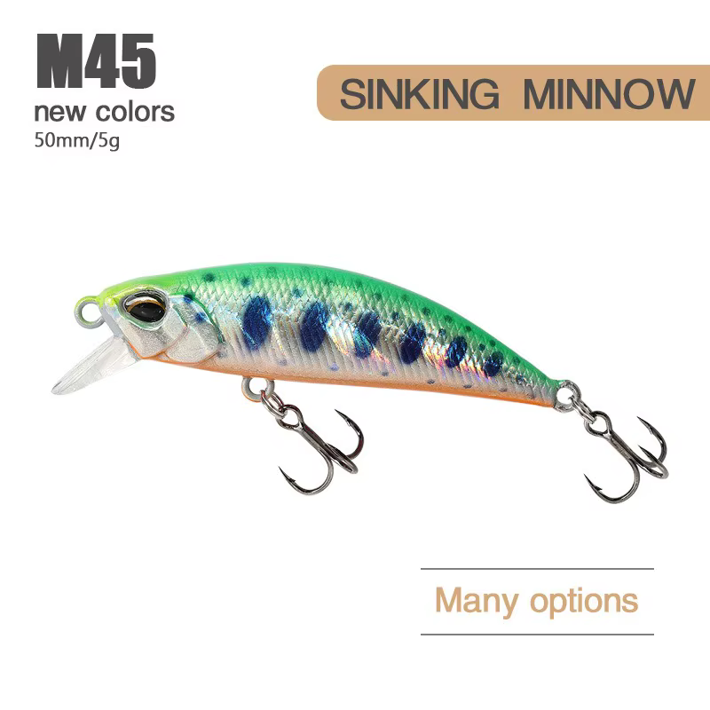 Wobbler Hundido Jerkbait 5cm – Señuelo para Trucha y Perca - imagen 4