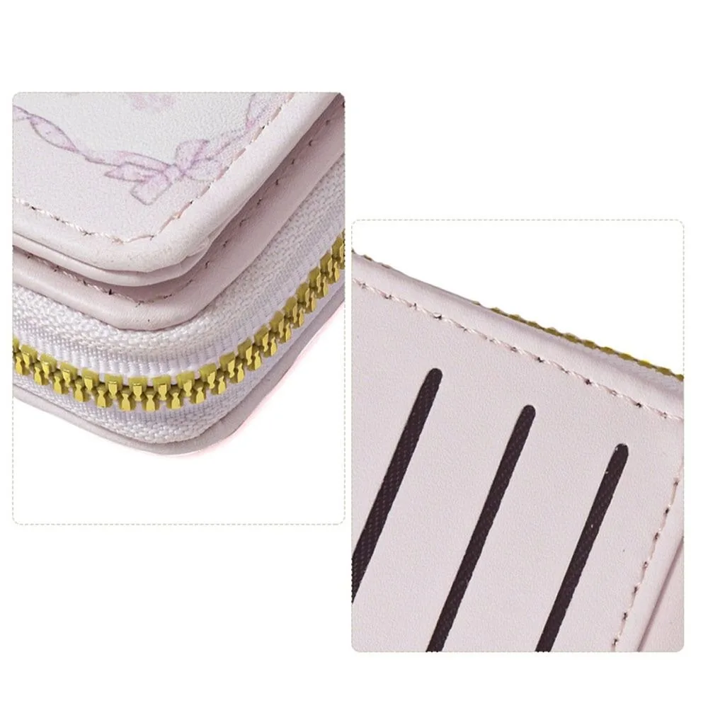 Monedero impermeable de cuero PU para tarjetas y monedas – dibujos animados