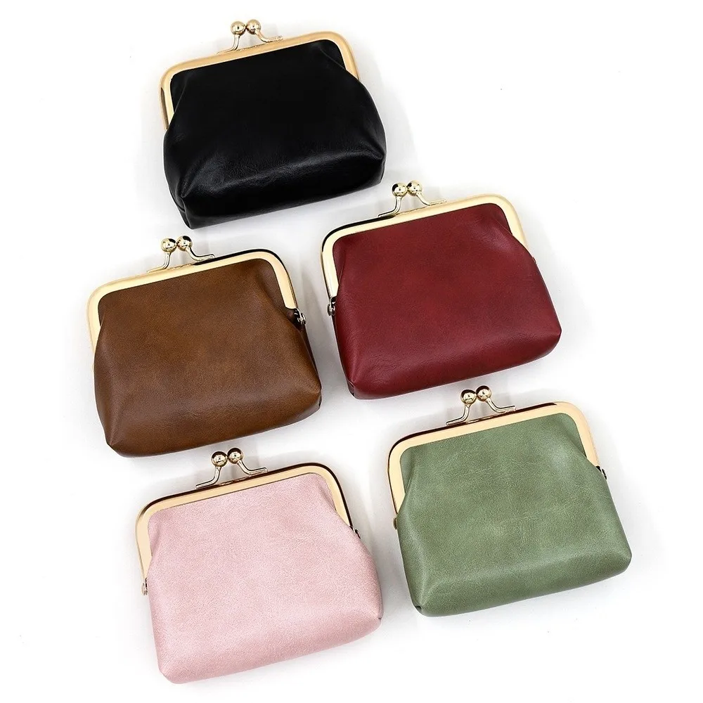 Monedero impermeable mujer pastel de cuero PU con hebilla mini - imagen 4