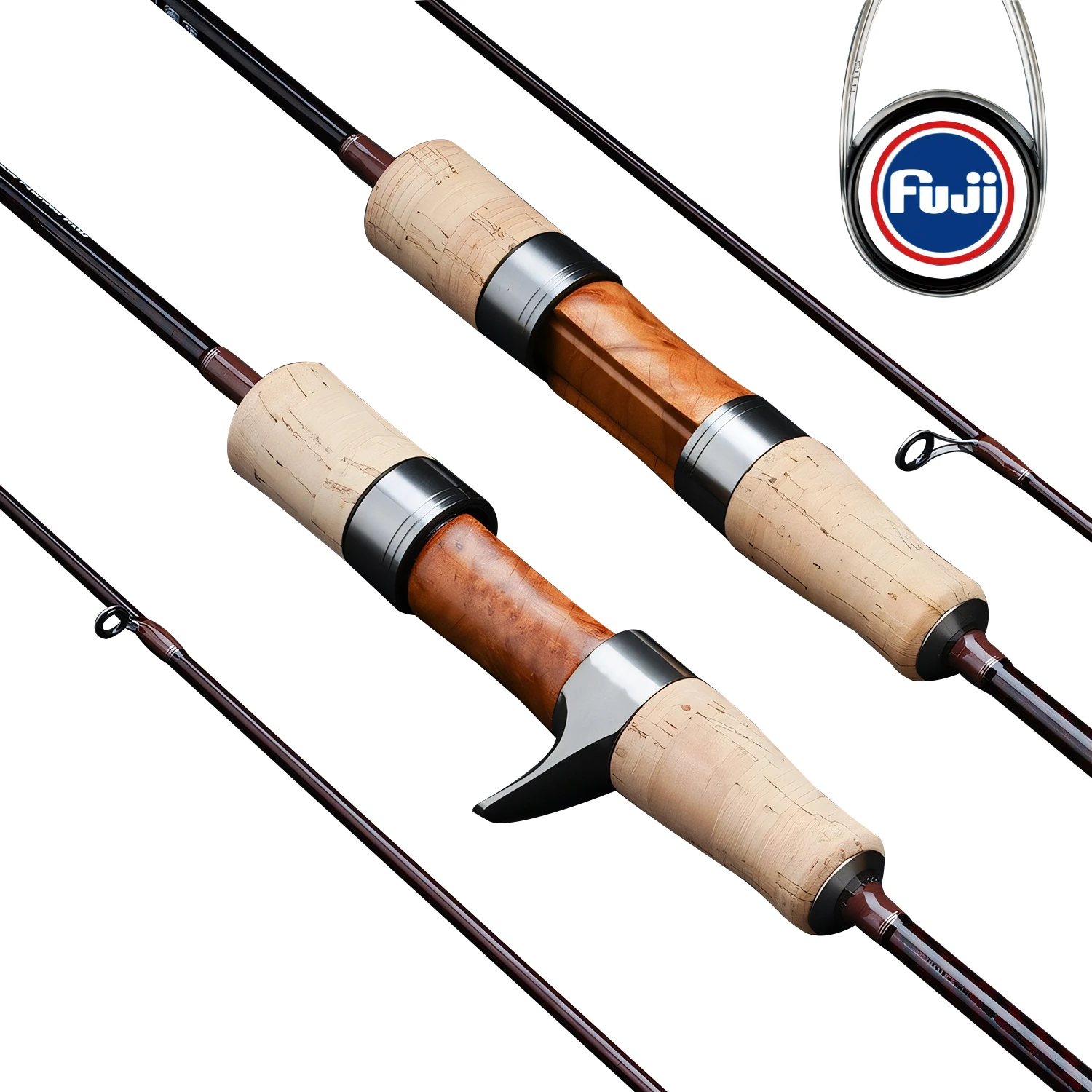 Fuji UL ultraligera fibra carbono caña pescar carpa trucha lubina