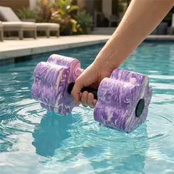Mancuernas acuáticas EVA – Resistencia flotante para natación y fitness