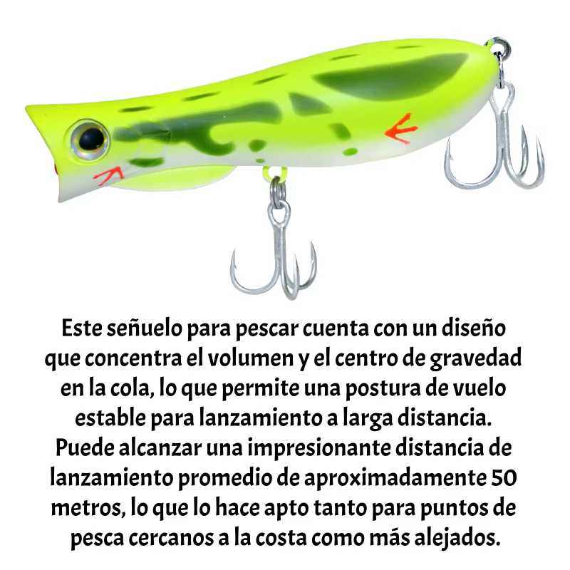 Popper flotante 65F 75F señuelo de superficie para pesca - imagen 3