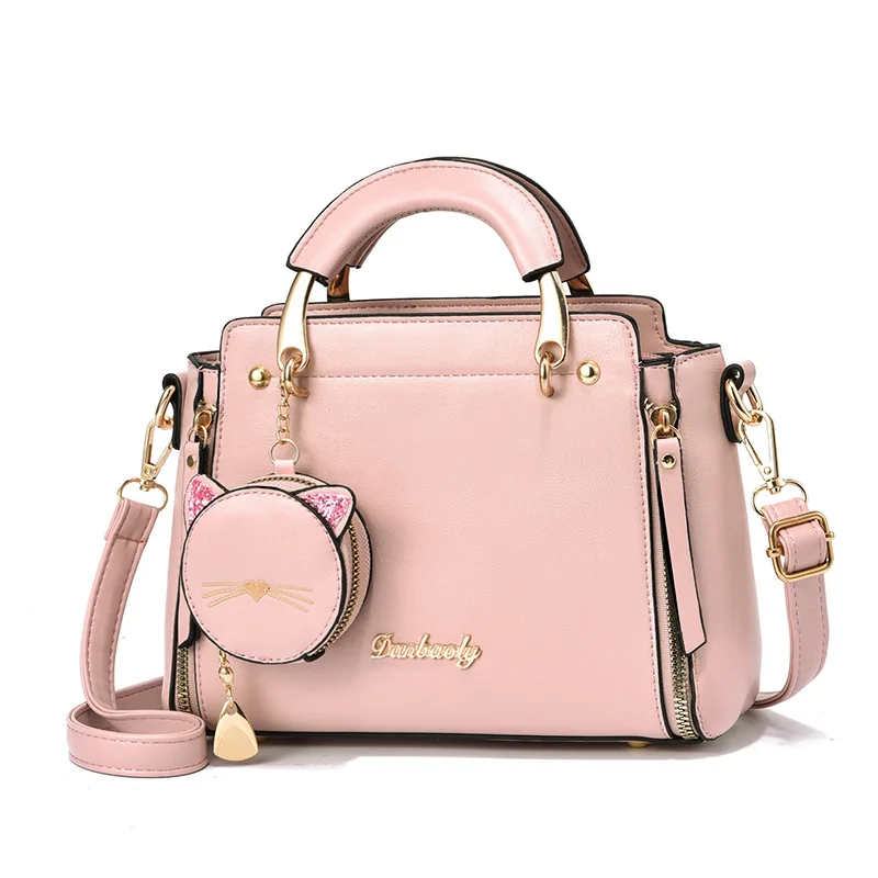 Bolso bandolera mujer – Monedero gato con funda auriculares
