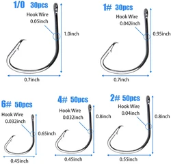 Anzuelos Circulares Acero Carbono – Pack para lubina y trucha