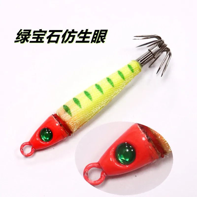 Señuelos luminosos UV para calamar y sepia – Jig artificial de pesca de mar - imagen 4