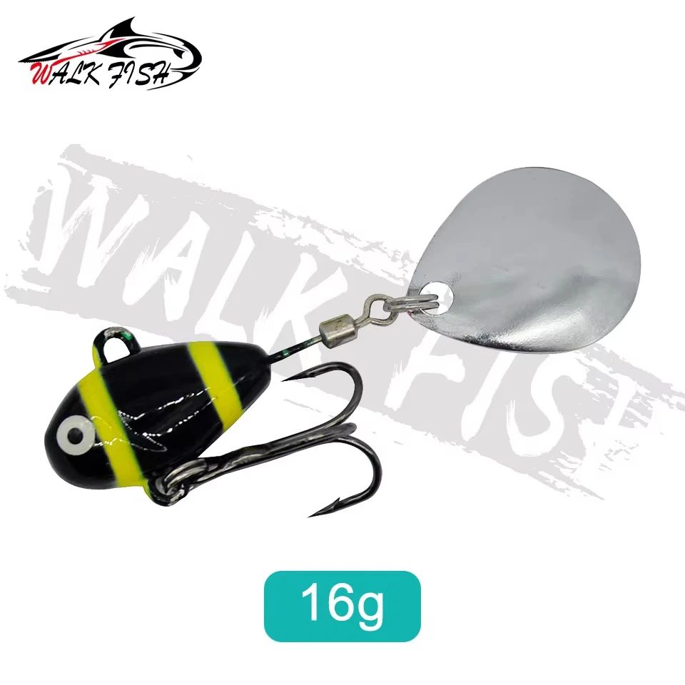 Walk Fish Vib Metal Tail-spinner – Señuelo de vibración para agua dulce - imagen 4