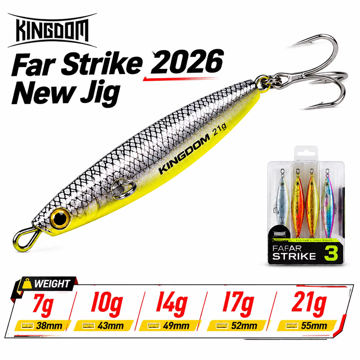 Kingdom Far Strike señuelos hundimiento para lubina de largo alcance - imagen 5