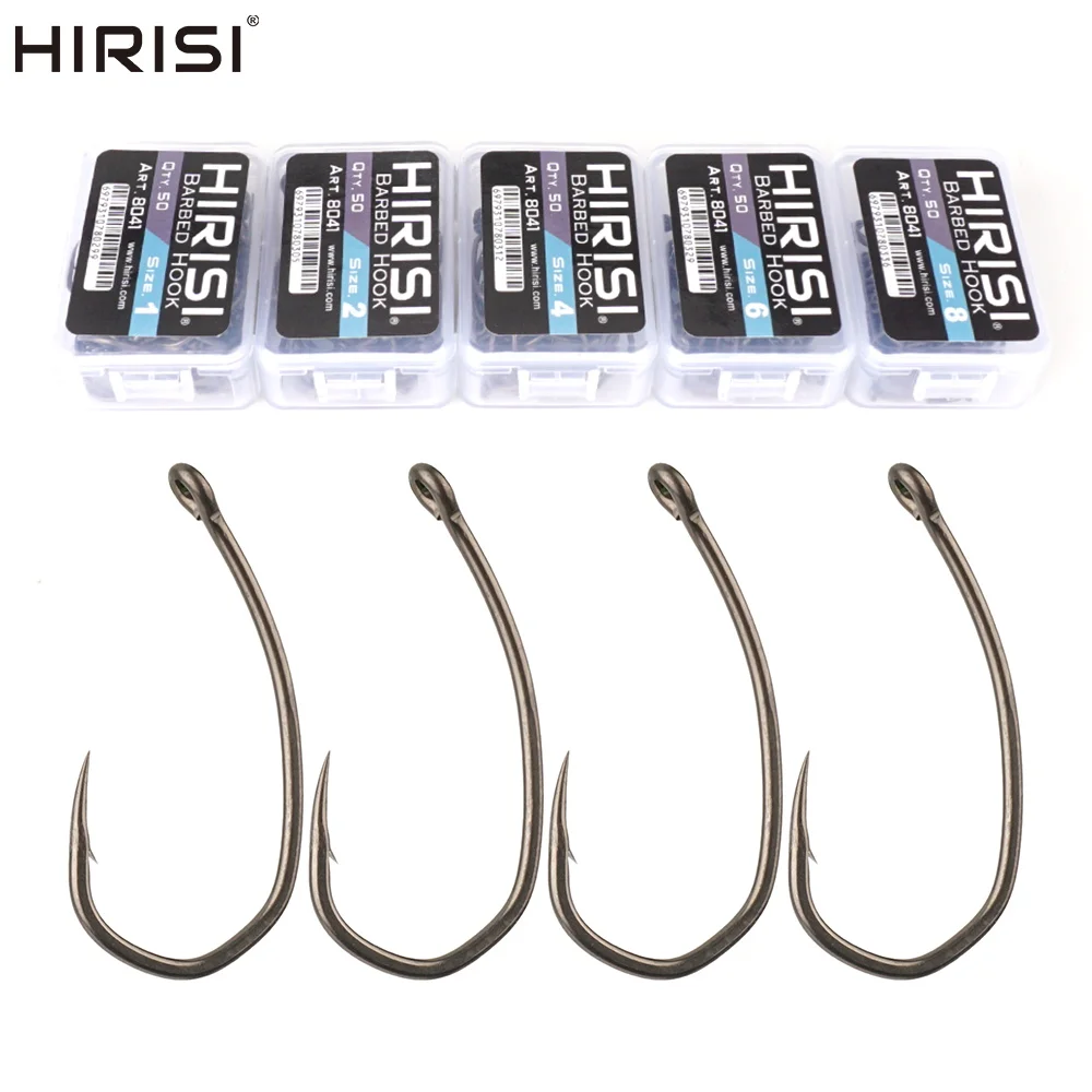 Pack de 50 anzuelos Hirisi para pesca de carpa