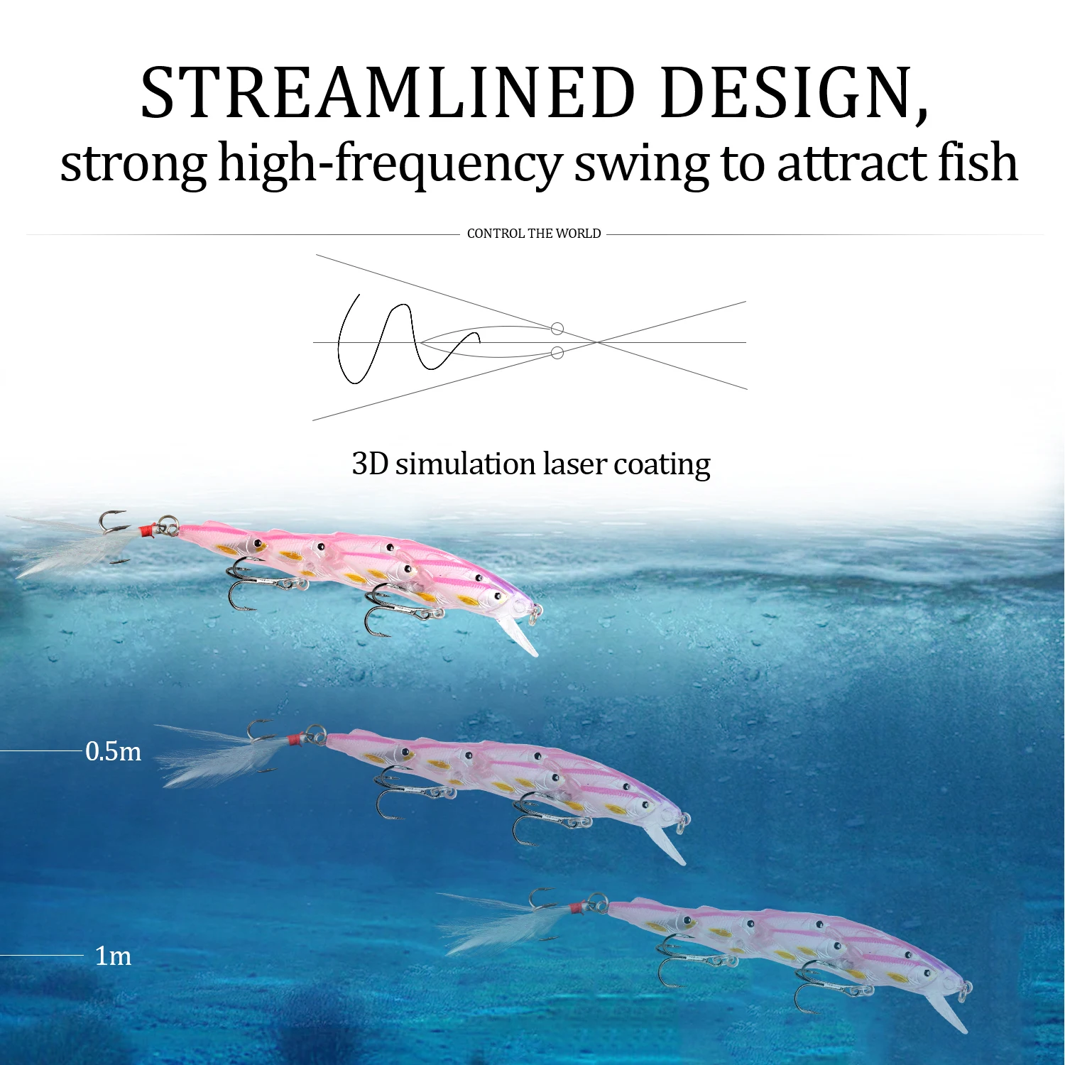 SwimBa Swimbait Pececillo Flotante 15,5g – Lubina y Carpa - imagen 2