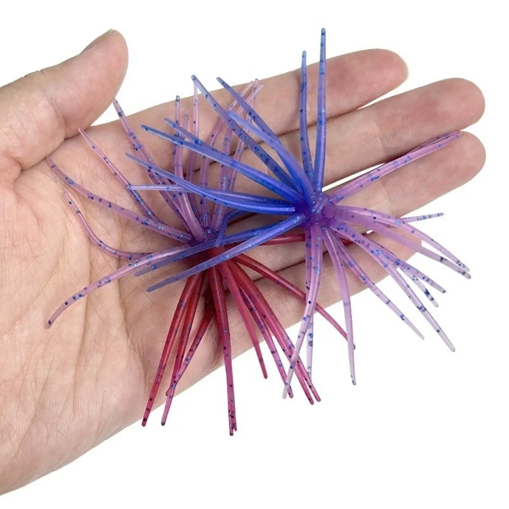 Señuelos de silicona doble color para pesca de erizo de mar - imagen 5