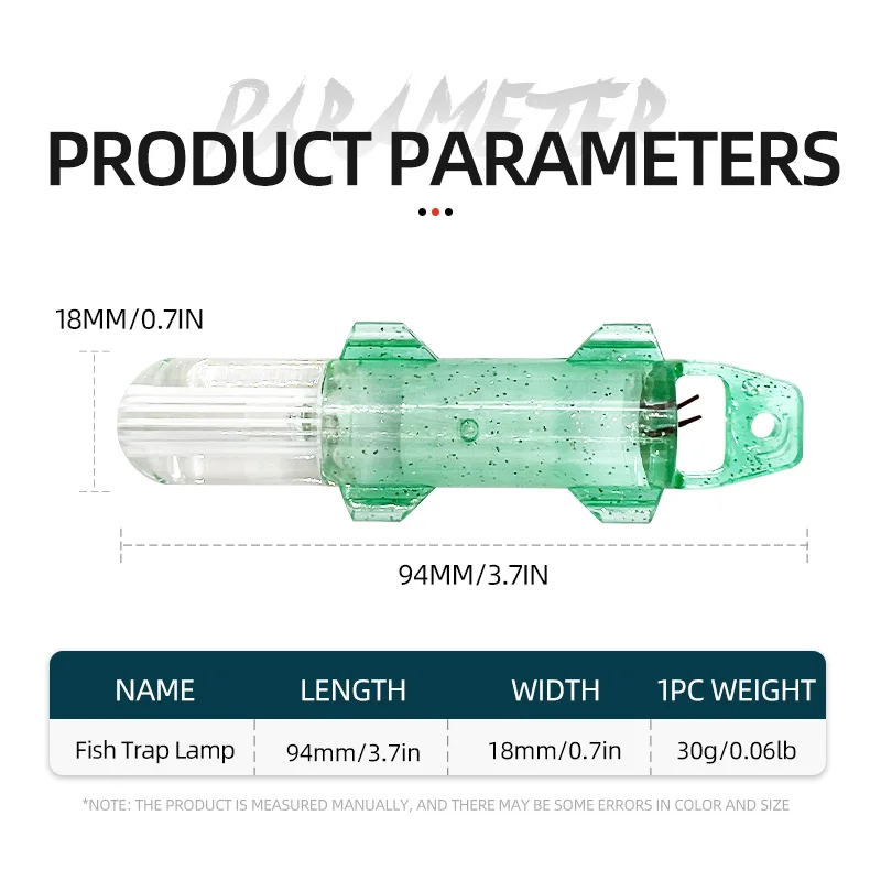ShareShark Luz LED subacuática de señuelo atractora con fibra óptica - imagen 3