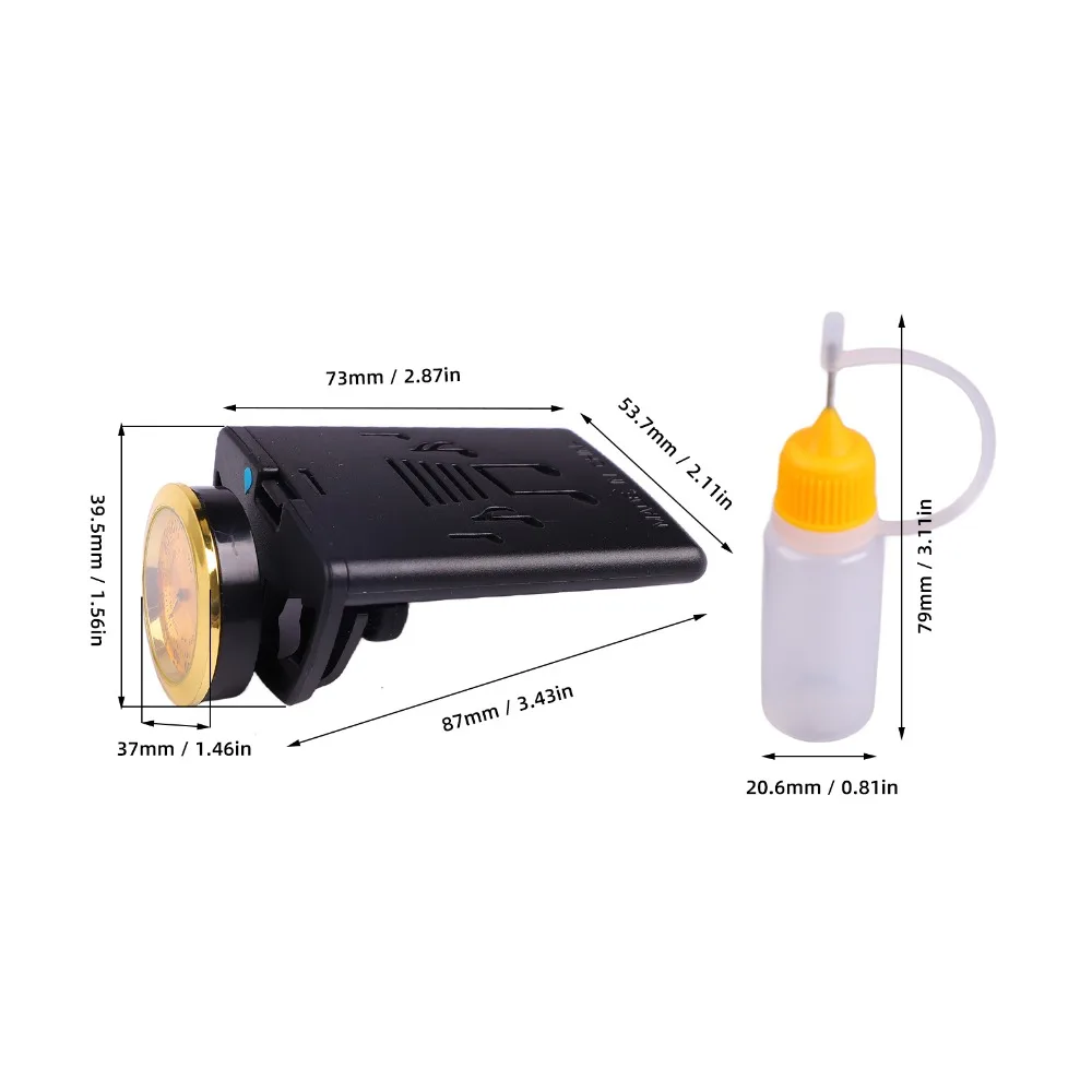 Humidificador de guitarra portátil con higrómetro y carcasa polímero - imagen 5