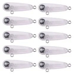 Mini stickbait microhundible transparente de plástico duro