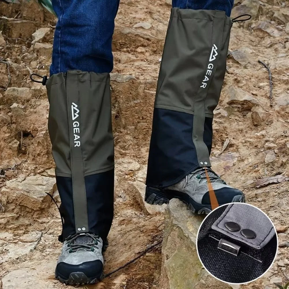 Calentadores de piernas impermeables ajustables para escalada - imagen 4