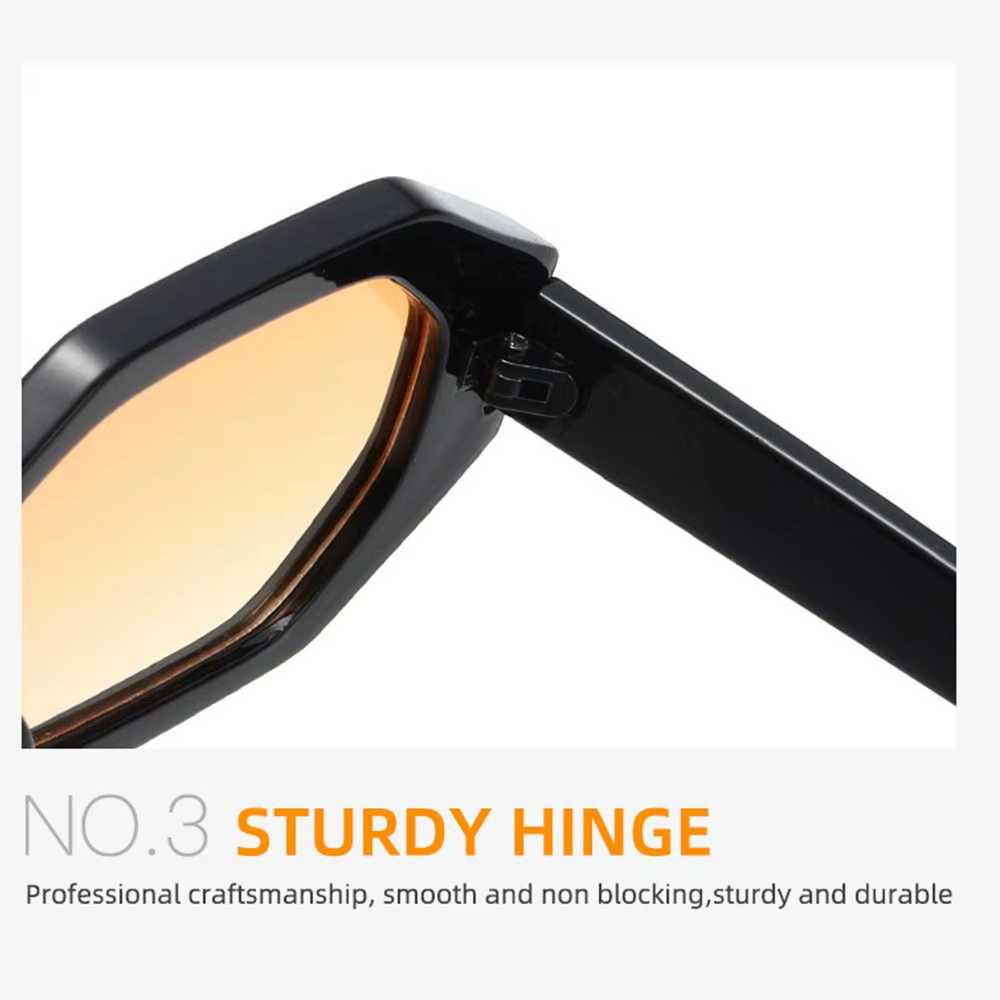 Gafas de sol retro poligonales – Montura geométrica UV 400 - imagen 2