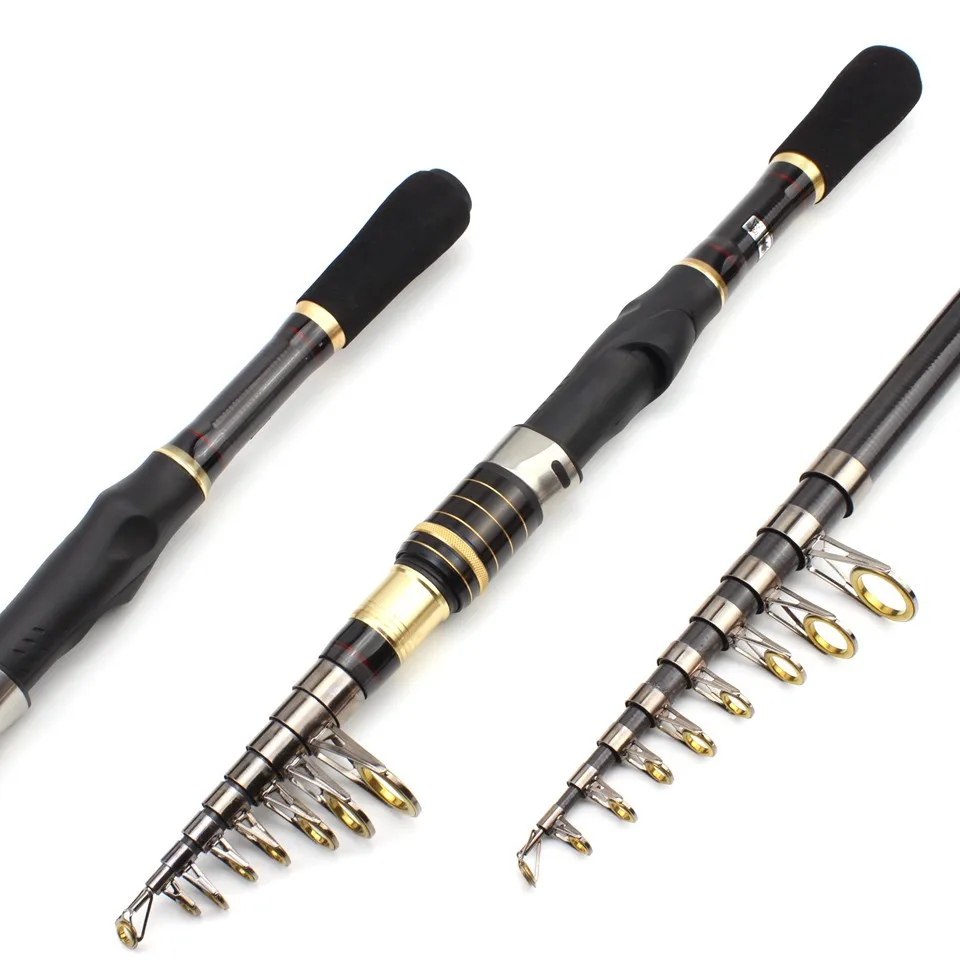 Caña telescópica Power M – Fibra carbono y guías cerámica surfcasting - imagen 2