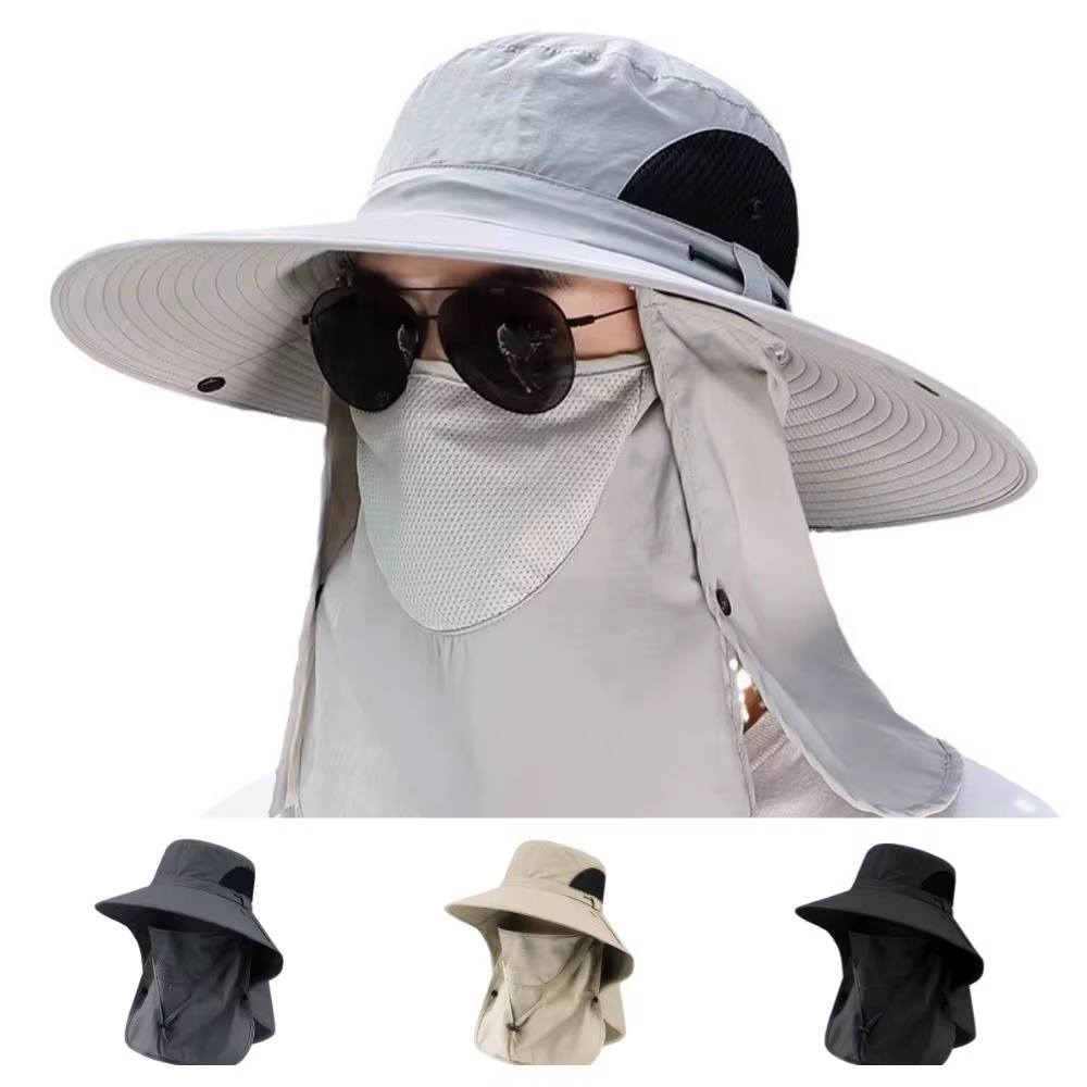 Gorra de pesca con protección solar y alero ancho - imagen 5