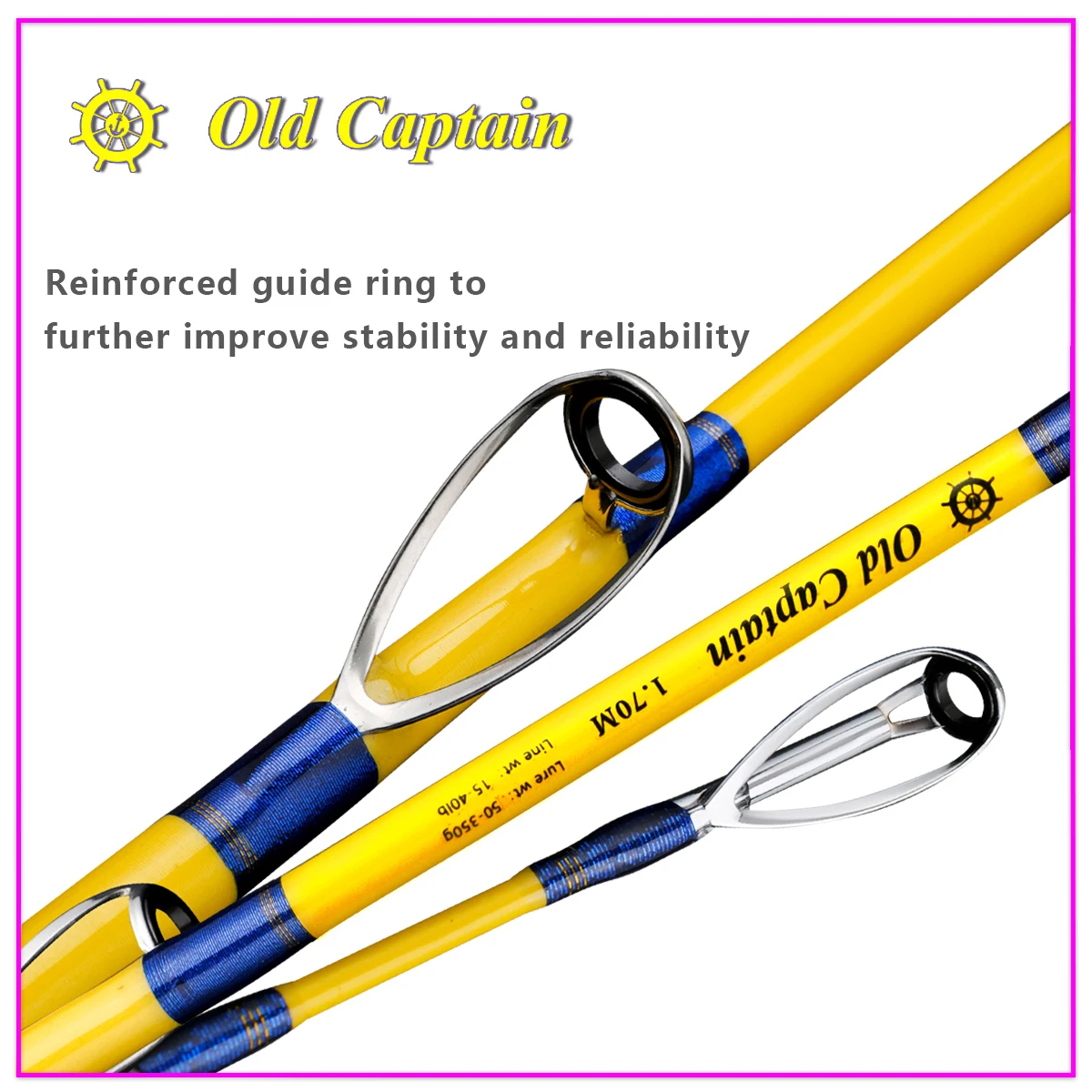 Caña Old Captain XH curricán jigging 6 pies carbono - imagen 4