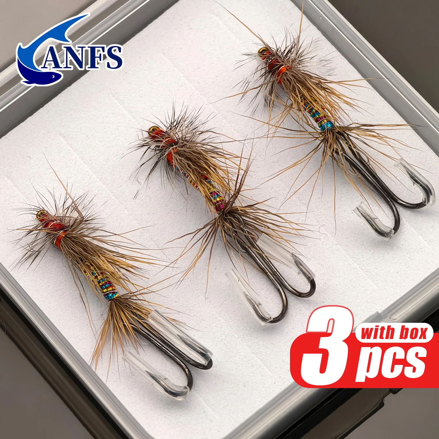 Mosca de pesca ANFS en el agua