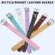 Correas de cuero para cestas de bicicleta con hebilla de repuesto - imagen 3