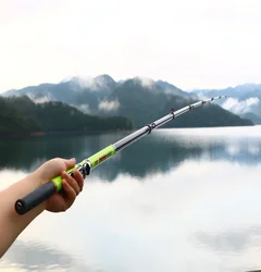 Caña Telescópica Carbono Travel 3m – Giratoria para Pesca