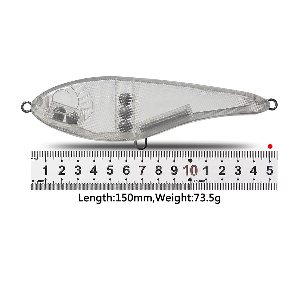CF Jerk Bait Señuelo 150mm Transparente Pike Bass Hundimiento Lento - imagen 3