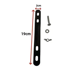 Tornillos metálicos reforzados e-MTB adaptador cesta trasera
