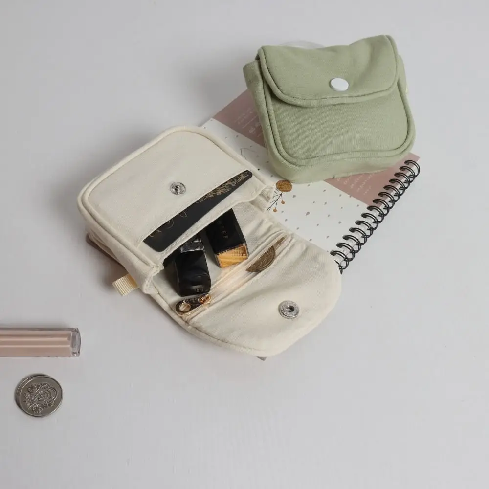 Bolsa para auriculares mini monedero portátil de algodón sólido - imagen 5