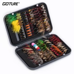 Kit moscas artificiales Goture para trucha y lubina - Premium con caja