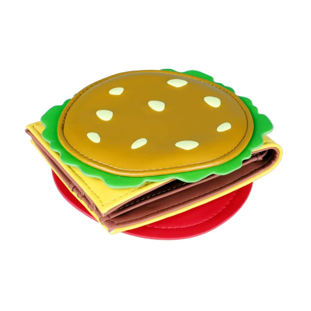 Tarjetero hamburguesa de polipiel con monedero multifunción - imagen 2