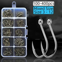 Anzuelos para carpa de acero alto carbono con púas – tipo jig