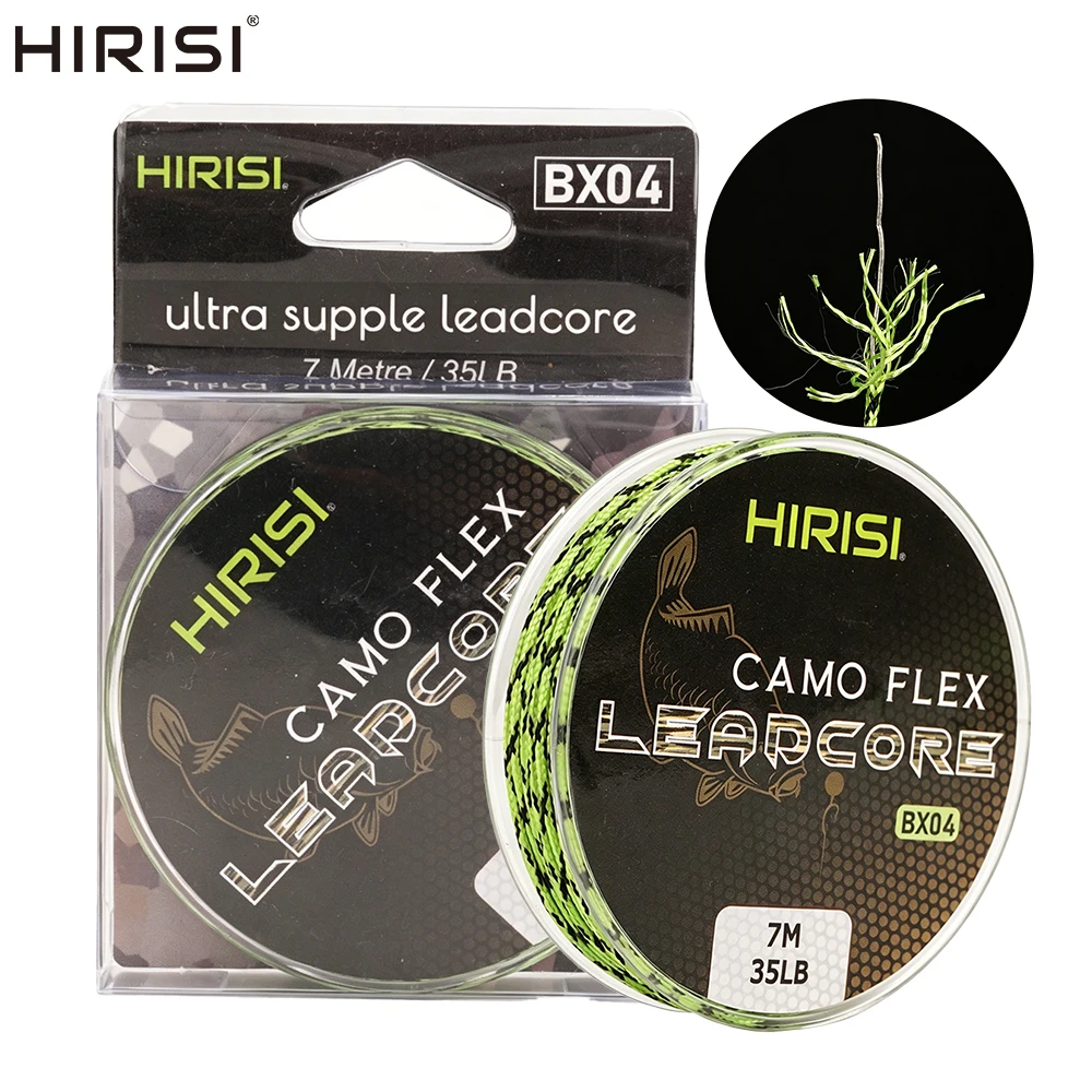 Línea Leadcore Carpa Hirisi – Plomo trenzado para cabello