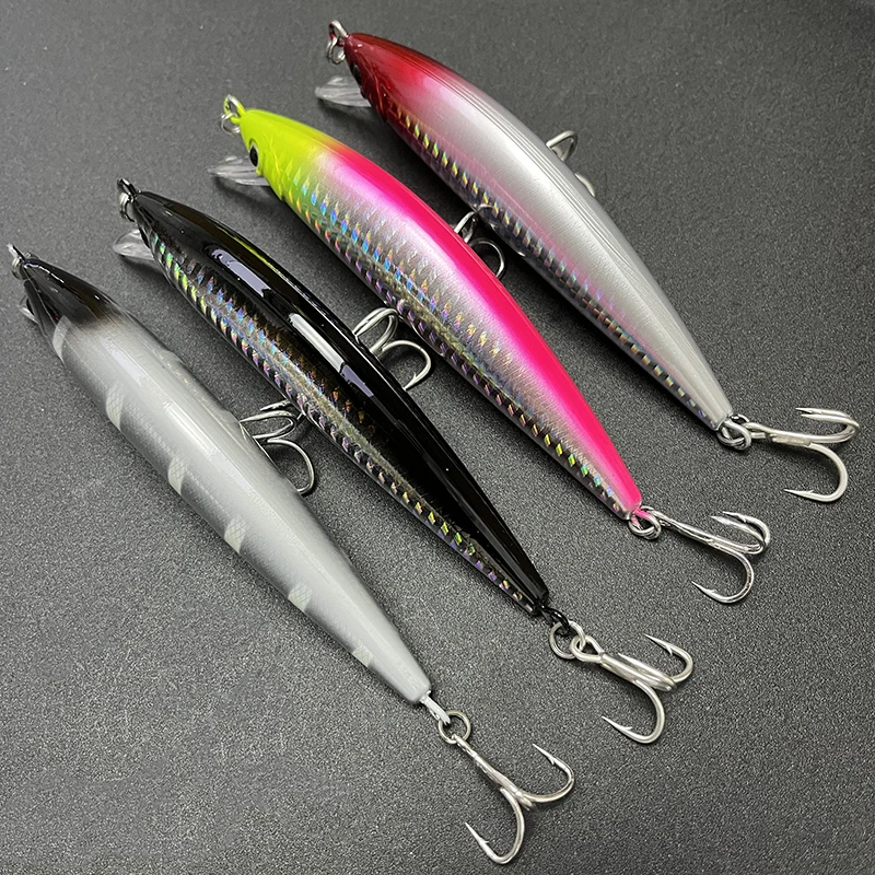 Señuelo Wobbler hundimiento pesado pececillo fundición larga - imagen 4