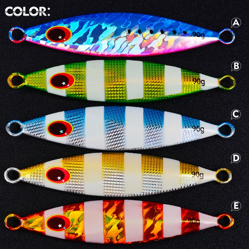Señuelo metálico luminoso para pesca lenta en agua salada - imagen 2