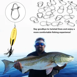 Conectores mosquetón con cambio rápido PROBEROS para pesca de señuelos