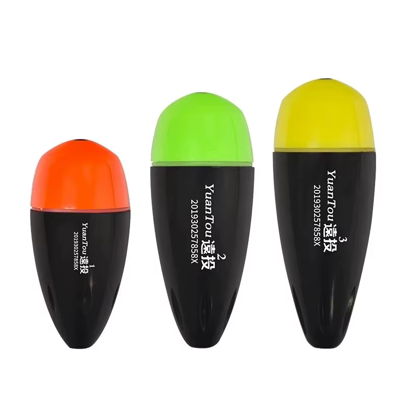 Bobber Flotadores de Pesca Luminosos Impermeables Rojo y Verde - imagen 3